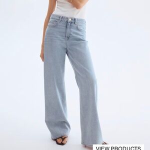 Light Blue Wide Leg Women's Jeans
